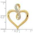 thumbnail image 4 of 14K Yellow Gold 1/20Ct. Diamond Heart And Infinity Pendant (Width 20) (Length 24) - Jbsp, 4 of 5