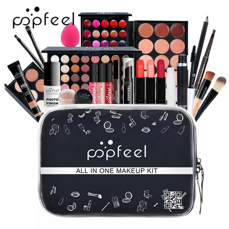 All In One Makeup Kit 24 Piece Multi-Purpose Makeup Gift Set Full Makeup  Essential Starter Kit for Beginners or Pros