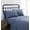 Blue, variant on Truly Soft Solid 100% Cotton Flannel Green 4-Piece King Deep Pocket Sheet Set, Holiday Novelty themed, Adult Bedding, OEKO-TEX Certified