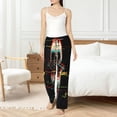 thumbnail image 4 of Balery Glitch Screaming Skull Pantalones de pijama para mujer, pijamas ultraligeros, pantalones de estar por casa-XX-Large, 4 of 6