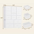 thumbnail image 3 of Yiwa Commode à 15 Tiroirs pour Chambre, Grande Commode et Commodes, Commodes de Rangement en Tissu Gain de Place pour Garde-Robe, Couloir, Salon, 3 of 9