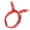 #3 red chains, variant on 4pcs Korean-style fresh and simple wire headbands with bunny ears, versatile double-layer hairbands for women
