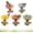 Mix 5 PCS, variant on Flower-Shaped Ceramic Bee Watering Station, Bee Watering Stations for Garden with Flower Design, Outdoor Pollinator