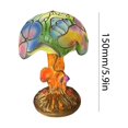 thumbnail image 3 of Lámpara de mesa de hongos Decoración de luz de escritorio colorida artesanías de resina seta luz fantasía decoración del hogar, 3 of 5