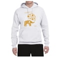 thumbnail image 2 of Cute Elephant Love Imagine Inspirational/Christian Unisex Graphic Hoodie Sweatshirt, White, Medium, 2 of 3