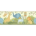 thumbnail image 3 of York Wallcoverings Brothers and Sisters V a Day at the Zoo 15' x 9'' Animals Border Wallpaper, 3 of 3