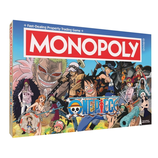 Juego de mesa Monopoly Edición One Piece USAOPOLY 9 fichas en miniatura