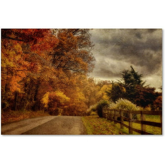 Trademark Fine Art "And the Seasons They Go Round and Round" Canvas Art by Lois Bryan
