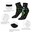 thumbnail image 5 of Naloa Music Notes Ankle Socks for Women Non Slip Socks No Show Socks Classic Low Cut Casual Socks Casual Socks, 5 of 7