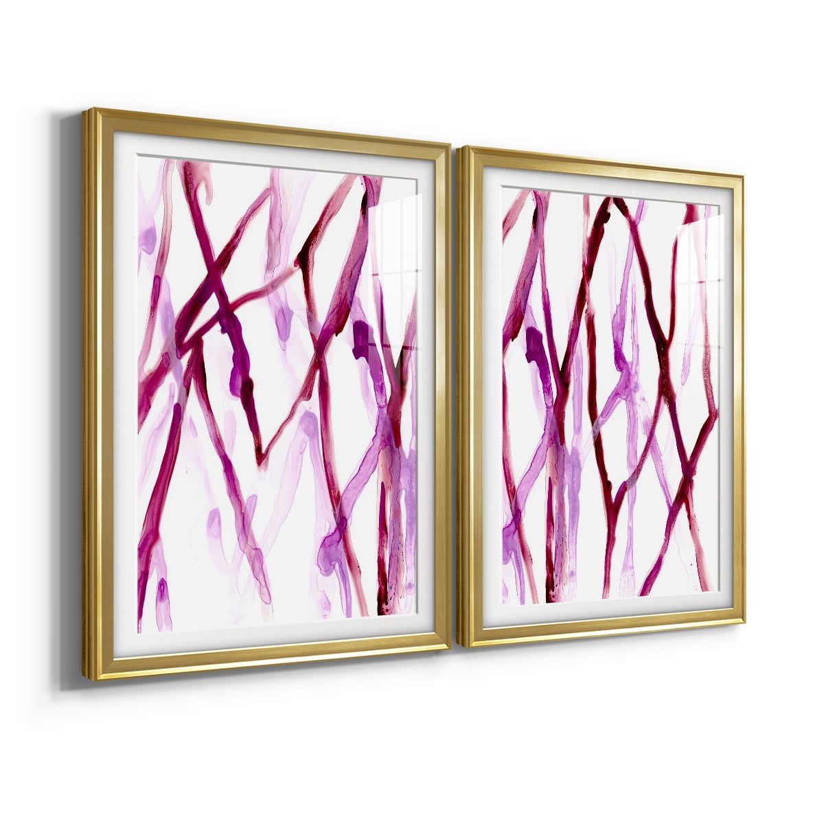 Wexford Home Runnel XV Premium Framed Print, 18.5" x 24.5" - Ready to Hang, Gold (Set of 2)