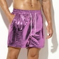 thumbnail image 5 of uikmnh Mens Shorts Men's Metallic Shorts Sequin Sexy Shorts for Rave Hot Party Size:M, 5 of 8