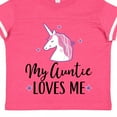 thumbnail image 4 of Inktastic My Auntie Loves Me Unicorn Girls Toddler T-Shirt, 4 of 5