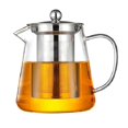 thumbnail image 1 of Transparent Glass Teapot, Including Stainless Steel Filter Liner, Resistant To High Temperatures,su, 1 of 5