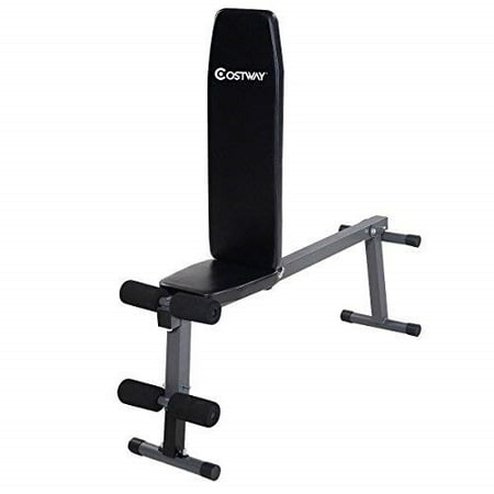 Goplus Folding Sit Up Ab Bench Fly Press Gym Adjustable Incline