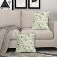 thumbnail image 3 of Spring Leaf Pillow Covers 16x16 Set of 2 Rustic Watercolor Sage Green Leaves Flower Print Vintage Decorative Outdoor Throw Pillows Holiday Cushion Covers Farmhouse Decor for Couch Sofa Bed, 3 of 6