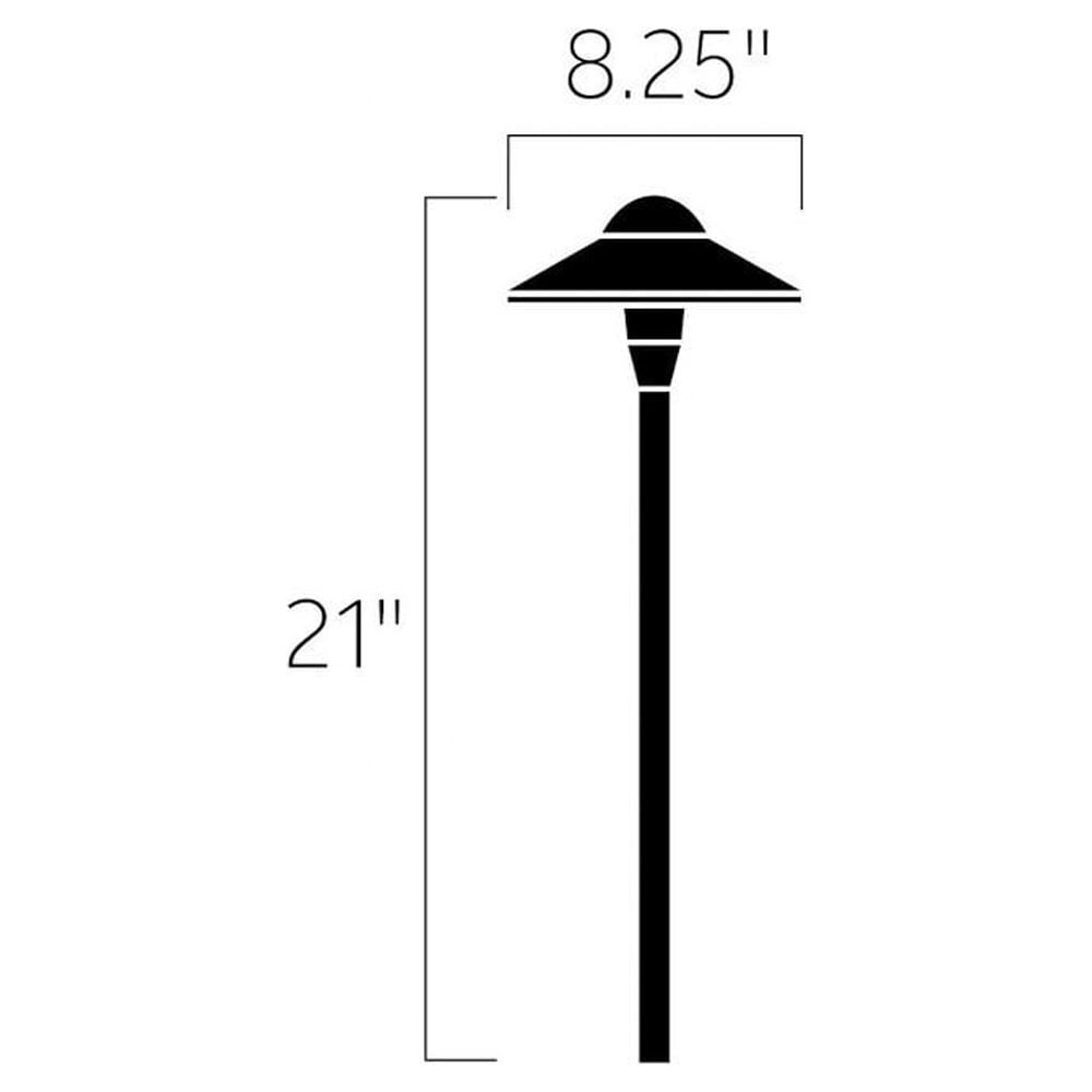 LED 21" Landscape 12V Path & Spread in Centennial Brass