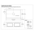 thumbnail image 4 of Gourmetier GKFA301810DS Arcticstone 30" Solid Surface White Stone Apron-Front Single Bowl Farmhouse Kitchen Sink with Strainer, Matte White, 4 of 7
