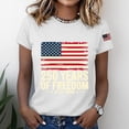 thumbnail image 4 of Only Moment Womens Tops 2026 Spring Summer Clothing Crew Neck Short Sleeve 250 Years American 250th Anniversary USA Patriotic 4th July T-Shirt White,M, 4 of 6