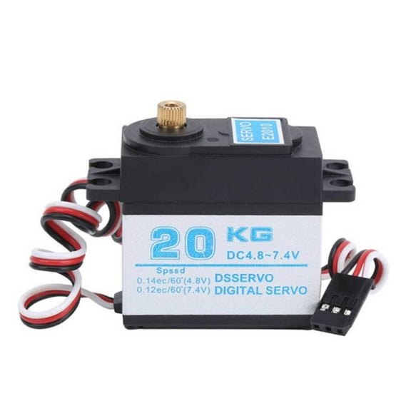 High Torque 20KG Digital Servo 180° Angle, Copper and Aluminum Gears for RC Models Accessory Part