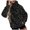 A-Black278, variant on Womens Hoodies Fall 3D Embossed Vine Leaf Graphic Hooded Sweatshirts Oversized Loose Fit Pullover Tops