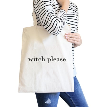 Witch Please Natural Cute Halloween Canvas Shoulder Bag Gift Ideas