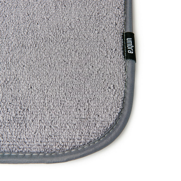 Dish Drying Mat – Gradient Orange Grey Abstract Microfiber Dish