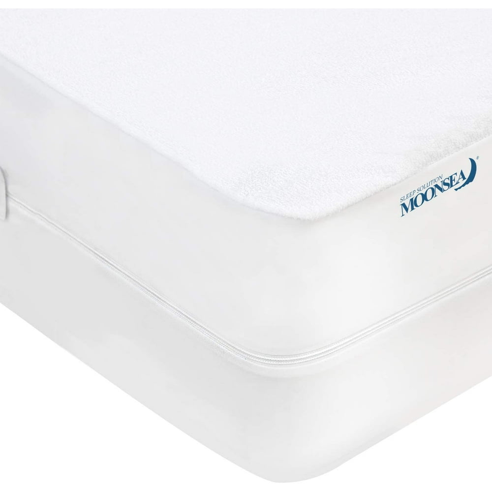 Zippered Mattress Protector with Ultra Soft Cotton Terry Surface, 6