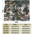 thumbnail image 3 of Rick Grimes Fleece Blanket Throw Blanket for Couch - Cozy Luxury Bed Blanket Microfiber and Throws for Sofa, 3 of 6