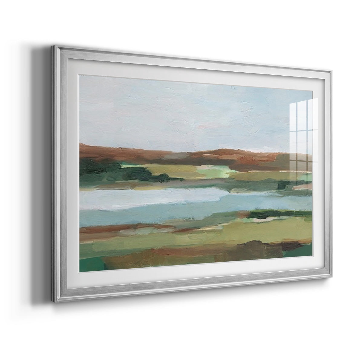 Autumn River Crossing II Premium Framed Print - Ready to Hang