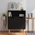 thumbnail image 1 of vidaXL Sideboard Black 60x30x72 cm Engineered Wood, 1 of 5