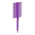 thumbnail image 3 of de Tejido de Salón de Plástico de dos cara de 3 Vías para Resaltar El Tinte Balayage - Púrpura Yinane Peine de realce profesional, 3 of 7