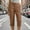 Brown, variant on Women's Cargo Capri Pant Casual Loose-Fit Cuffed Hem Capris Pants Summer Cropped Pants, Zipper Fly with Pocket
