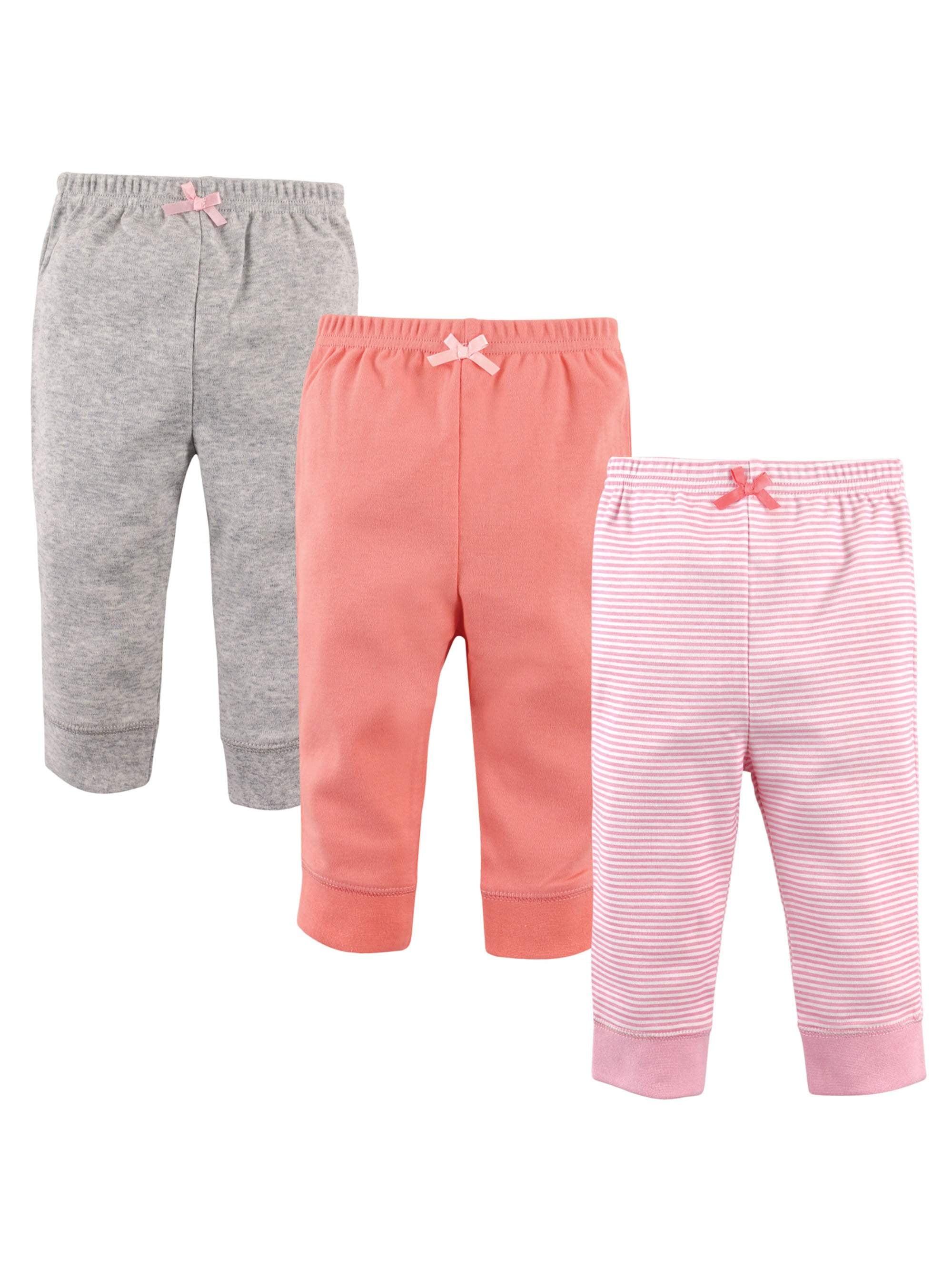 Luvable Friends Luvabale Friends Toddler Girl Jogger Pants, 3 pack