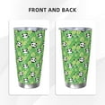 thumbnail image 3 of Gaeub Cartoon Panda And Leaf 1 Print 20-Ounce Stainless Steel Car Cup,Tumblers Cups with Lids and Straw,Coffee Cups for Adults Kids Home Car Office School Travel Party-Straw Three-piece Set, 3 of 8