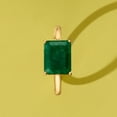 thumbnail image 5 of Ross-Simons 2.70 Carat Emerald East-West Ring in 18kt Gold Over Sterling, Women's, Adult, 5 of 6