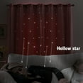 thumbnail image 2 of Joqmia Star Cutout Kids Window Blackout Curtains for Girl Bedroom Window Room Darkening Curtains & Drapes Baby Nursery Curtains 2pcs, 2 of 6