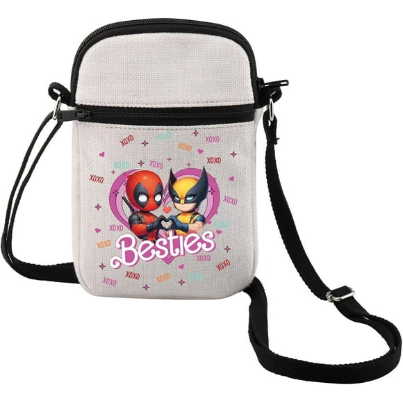 shiyou-Super Hero Crossbody Bag Besties Shoulder Bag Best Friend Gift Geeky Gifts for Fans