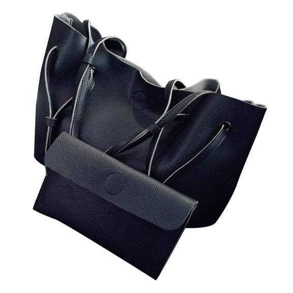 Topbathy Women Tote Bag Pu Leather for Formal Occasions 2Pcs 13.76X5.89X11.00In