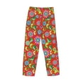 thumbnail image 4 of Kdxio Vector Mexican Otomi Style Bright Print Men's Sleep Pajama Pant Lounge Pants with Pockets, 4 of 8