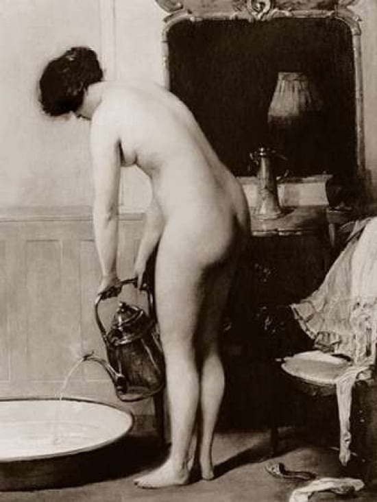 Pouring A Bath Canv