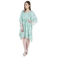 thumbnail image 4 of Moomaya Printed Short Kaftan For Women Kimono Swimwear Cover-Up Beach Caftan, 4 of 7
