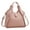Pink, variant on Womens Embossed Tote Bag Snap Flap Design Top Handle Crossbody Purse for Elegant Look