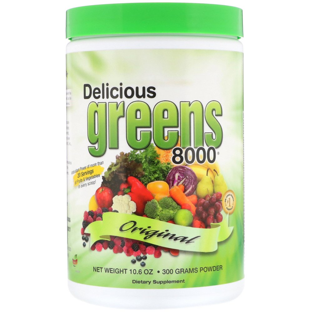 Greens World Delicious Greens 8000, Original, 10.6 oz (300 g) Powder