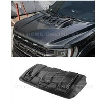 Replacement For 2021-Present Ford F-150 Raptor Models | Factory Style Carbon Fiber Replacement Front Bumper Hood Scoop Vent Cover VENT-850-BKCF