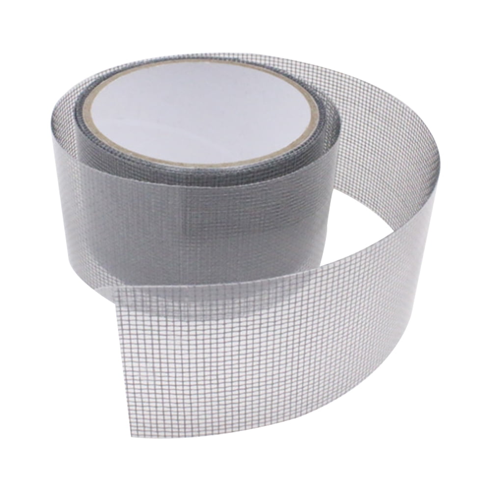 Peroptimist 3-Layer Strong Adhesive and Waterproof Fiberglass Covering Wire Mesh Repair for Window Screen and Screen Door Tears Holes Screen Repair Kit