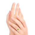thumbnail image 5 of 1.20 Carat Beautiful Princess Cut Peridot Gemstone Natural Diamond Wedding Ring for her Solid 14k Rose Gold Size 9 by Caratup, 5 of 8
