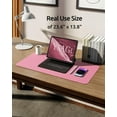 thumbnail image 5 of CCOCC 23.6 x 13.8 Inch PU Leather Desk Pad Protector, Large Waterproof Office Mouse Pad, Non-Slip Laptop Writing Blotter Mat for Home and Work, 5 of 9