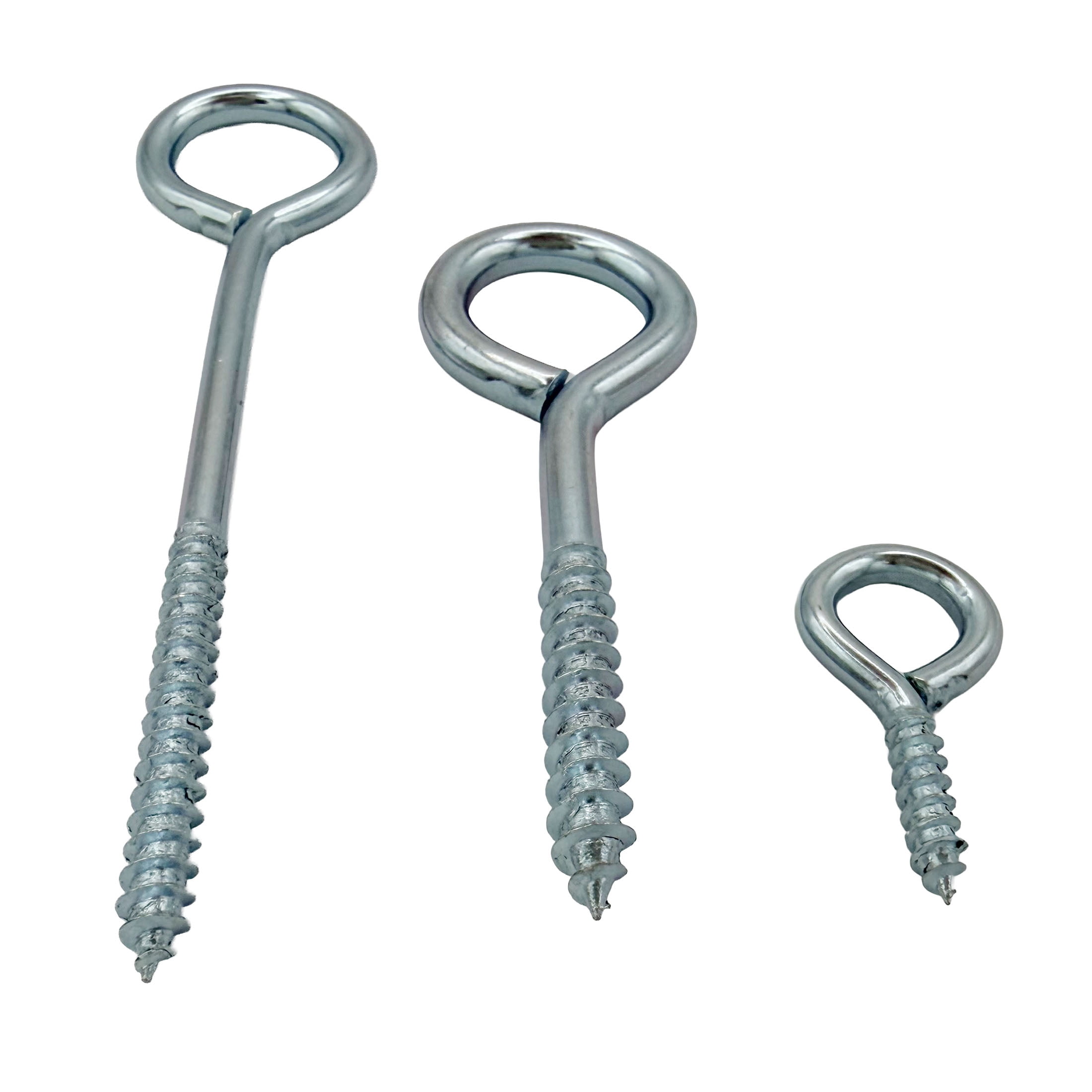 (2 pack) Screw Eye Bolt Assortment Pack, 3 Assorted Sizes, Zinc, Peerless Chain Company, #4800660