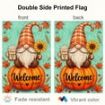 thumbnail image 3 of SPXUBZ Welcome Gnome Garden Flag 12 x 18 Inch Linen Fall Pumpkin Outdoor Yard Flag Autumn Farmhouse Front Porch Lawn Patio Seasonal Harvest Decoration, 3 of 5