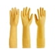 thumbnail image 3 of par de guantes de goma amarillos - guantes largos de goma para limpieza de platos (medianos 38 cm), 3 of 5